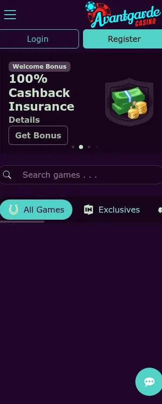 Advantage Casino mobile website